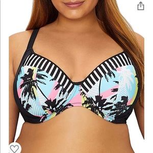 NWT Elomi Swim Top & Black XL btms.40G UK 40I US
